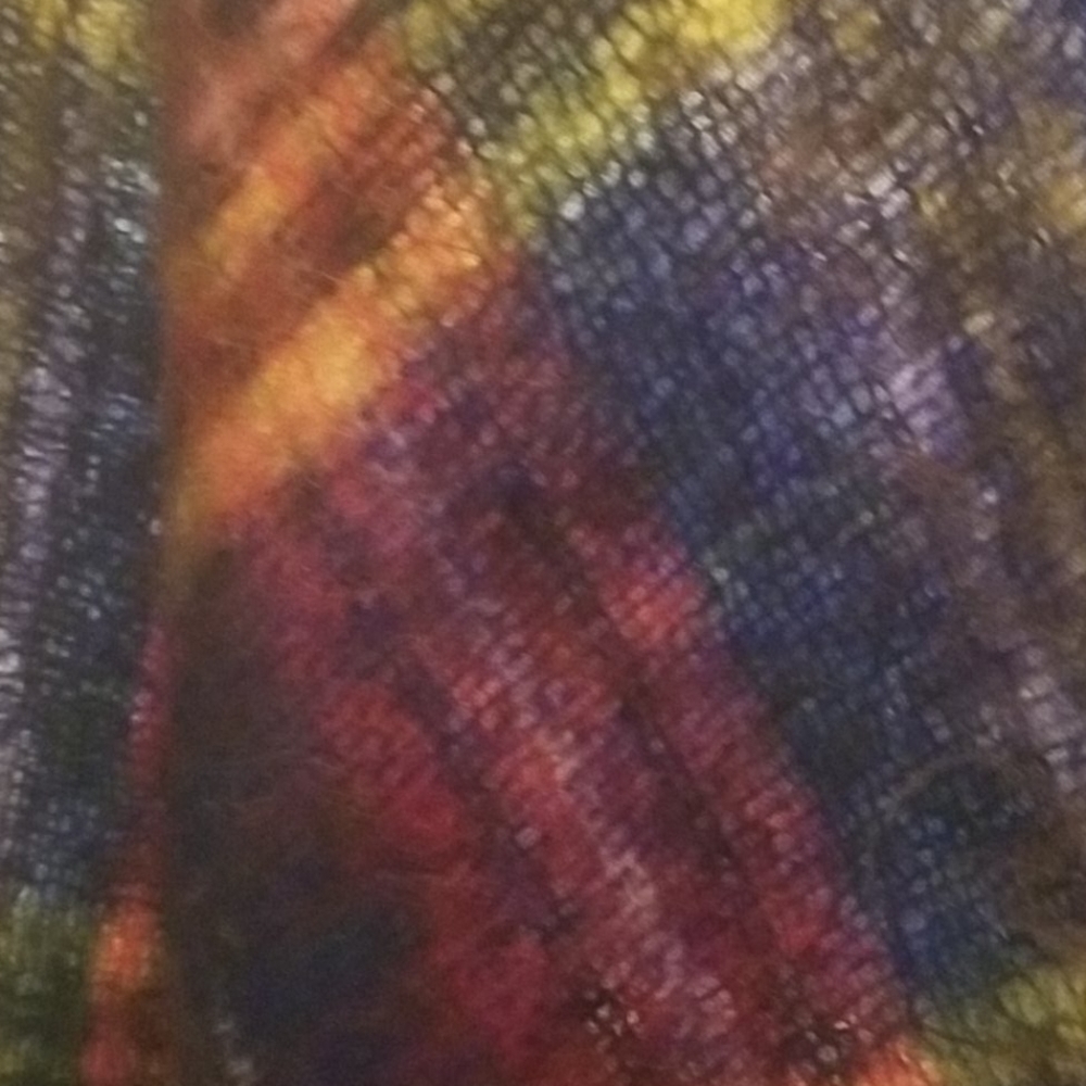 Woven scottish tartan mohair wool blanket - Picture 3 of 3